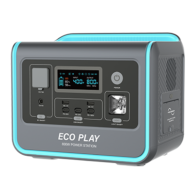 ECO PLAY EP800-BLUE ポータブル電源 | 800W | 512WH